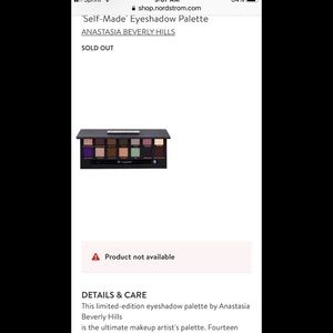 Limited edition Anastasia self made pallete
